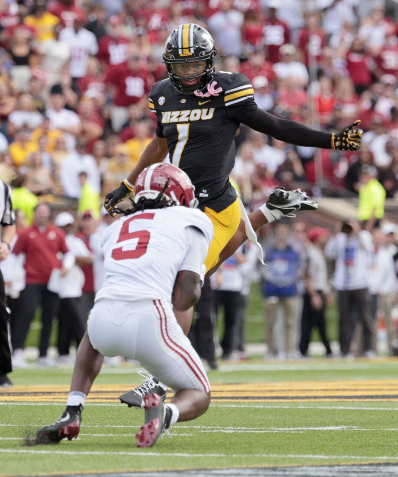 University of Missouri 24, University of Alabama 27